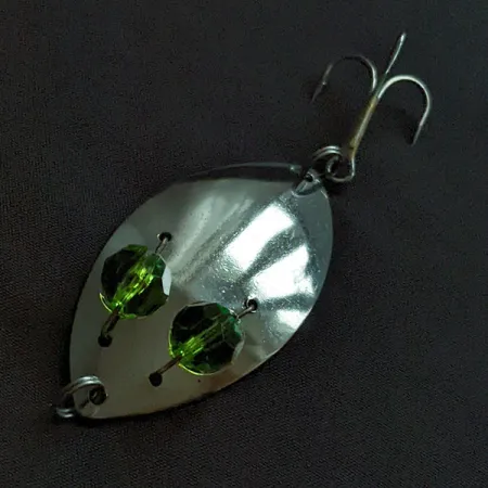 Kmart Kresge, nikiel/zielony, 10 g błystka wahadłowa #23193