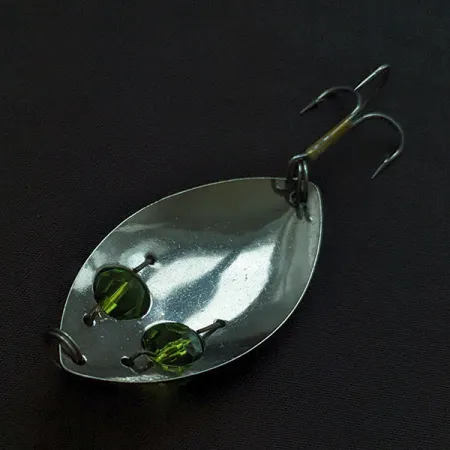 Kmart Kresge, nikiel/zielony, 10 g błystka wahadłowa #23193