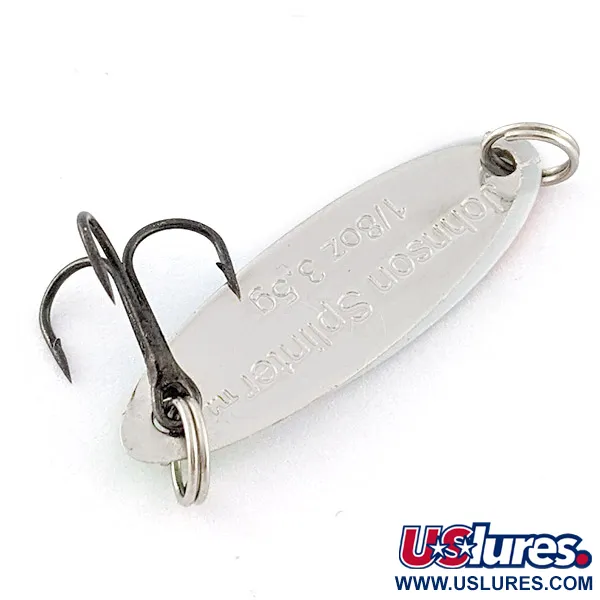  Johnson Splinter, nikiel/biała perła/zielony, 3,5 g błystka wahadłowa #23215