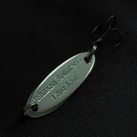 Johnson Splinter, nikiel/biała perła/zielony, 3,5 g błystka wahadłowa #23215