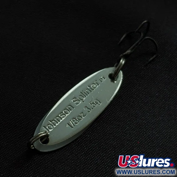  Johnson Splinter, nikiel/biała perła/zielony, 3,5 g błystka wahadłowa #23215