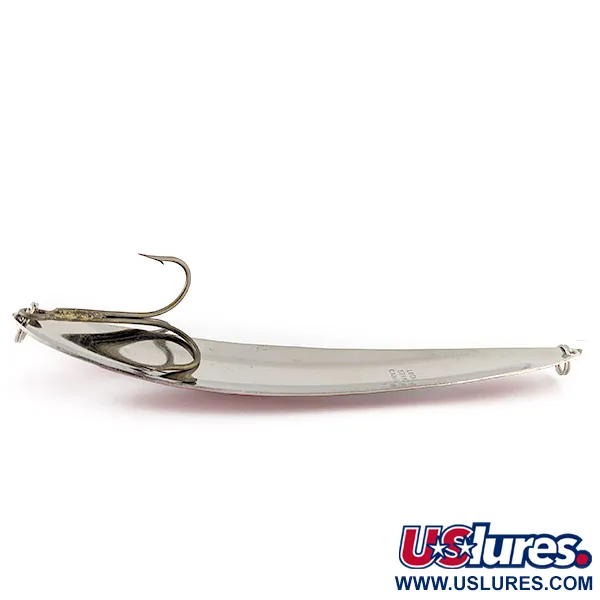 Lucky Strike Canoe Wobbler, nikiel/czerwony/biały, 45 g błystka wahadłowa #23241