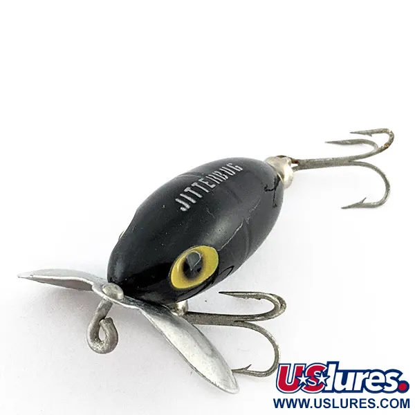  Fred Arbogast Jitterbug, Black, 7 g wobler #23245