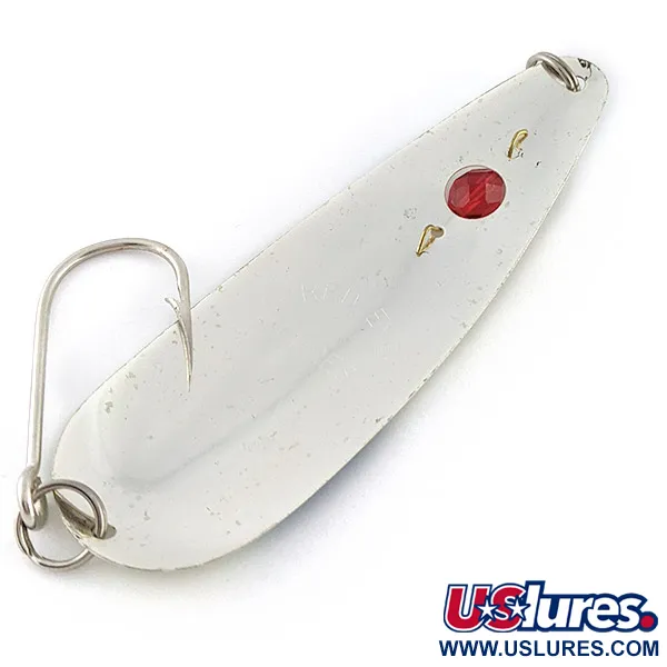 Red Eye Lures Red Eye Evil Eye Glow, nikiel/biały/niebieski Glow - świeci w ciemności, 9 g błystka wahadłowa #23247