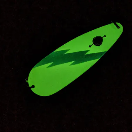 Red Eye Lures Red Eye Evil Eye Glow, nikiel/biały/niebieski Glow - świeci w ciemności, 9 g błystka wahadłowa #23247