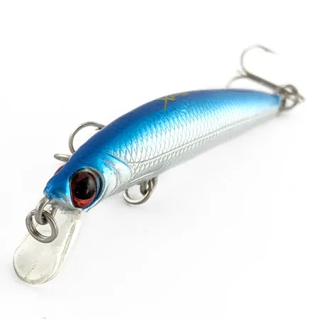 Bass Pro Shops XPS Lazer Eye Minnow, silver/blue, 3 g wobler #23281
