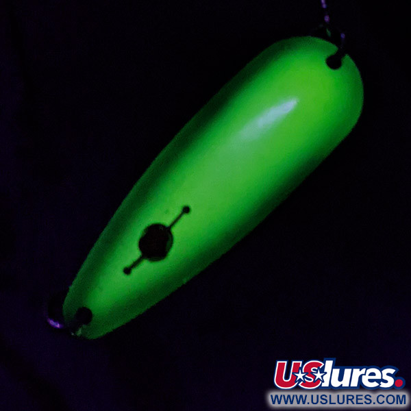 Red Eye Lures Red Eye Evil Eye, żółty/zielony UV, 6 g błystka wahadłowa #23300