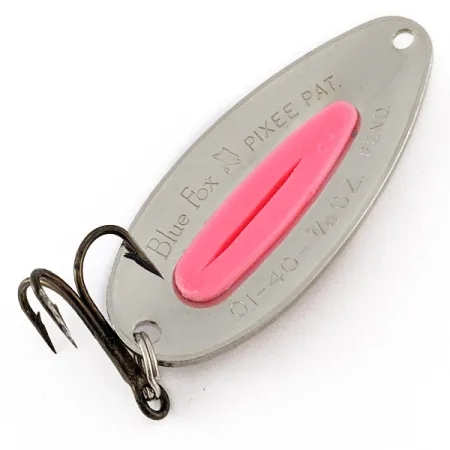 Blue Fox Pixee, nikiel/różowy UV, 24 g błystka wahadłowa #23306