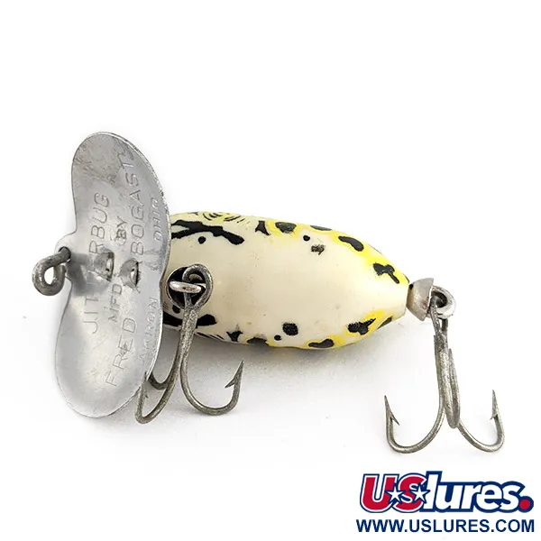  Fred Arbogast Jitterbug yellow (greenish) leopard frog, yellow (greenish) leopard frog, 7 g wobler #23339