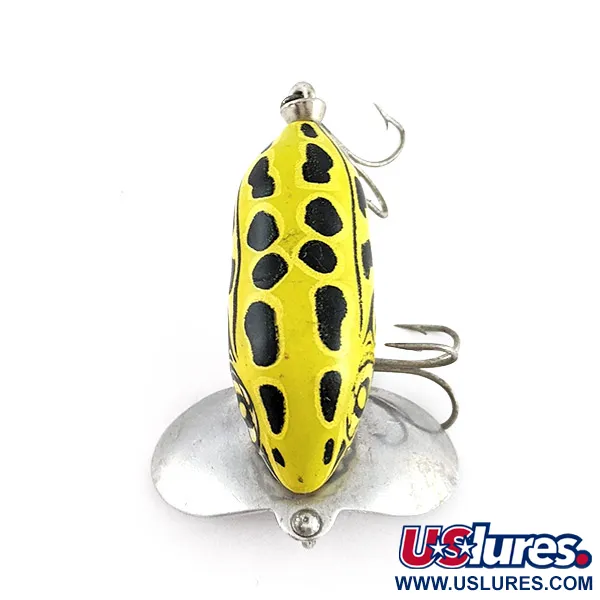  Fred Arbogast Jitterbug yellow (greenish) leopard frog, yellow (greenish) leopard frog, 7 g wobler #23339