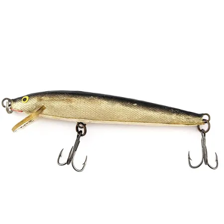 Rapala Original Floater F9 (Finland) 1960s, S (Silver), 4 g wobler #23340