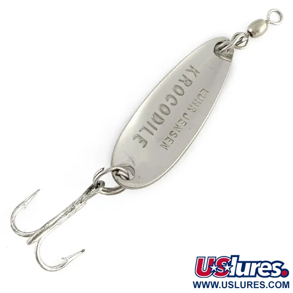 Luhr Jensen Krocodile, nikiel/hologram, 9 g błystka wahadłowa #23357