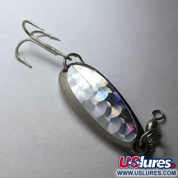 Luhr Jensen Krocodile, nikiel/hologram, 9 g błystka wahadłowa #23357