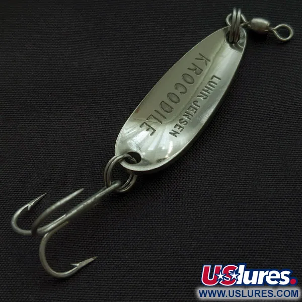 Luhr Jensen Krocodile, nikiel/hologram, 9 g błystka wahadłowa #23357