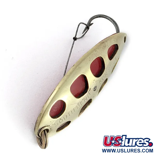  South Bend Sun Spot, złoty/czerwony, 14 g błystka wahadłowa #23358