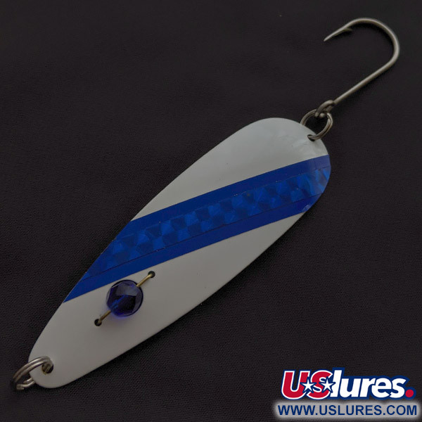 Red Eye Lures Red Eye Evil Eye, biały/niebieski, 9 g błystka wahadłowa #23367