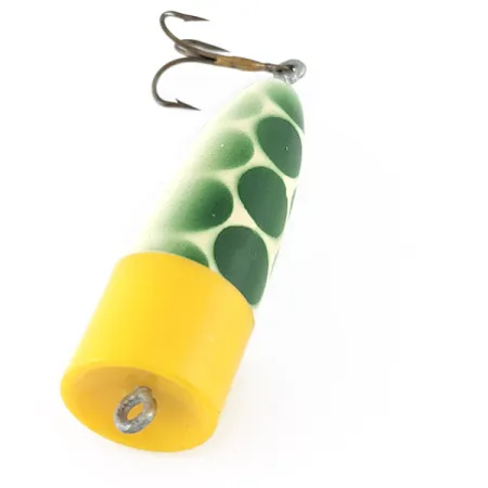 Atlantic Lures Crack popper - przynęta powierzchniowa, biały/zielony/żółty, 6 g wobler #23385