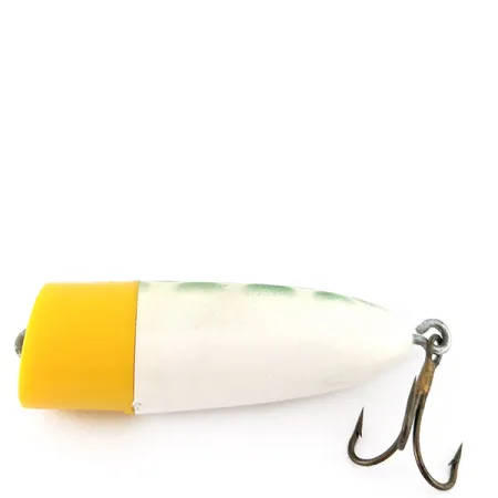 Atlantic Lures Crack popper - przynęta powierzchniowa, biały/zielony/żółty, 6 g wobler #23385
