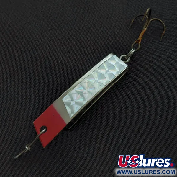 Luhr Jensen Super-Duper 506, nikiel/czerwony, 7 g błystka wahadłowa #23410