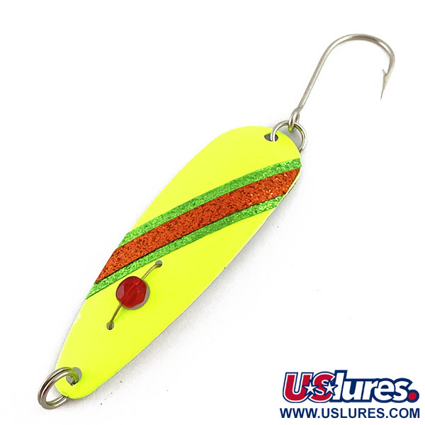 Red Eye Lures Red Eye Evil Eye, biały/żółty/czerwony oko, 6 g błystka wahadłowa #23463