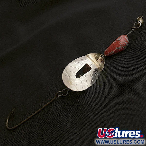  Pflueger June Bug, nikiel/czerwony, 17 g błystka obrotowa #23467