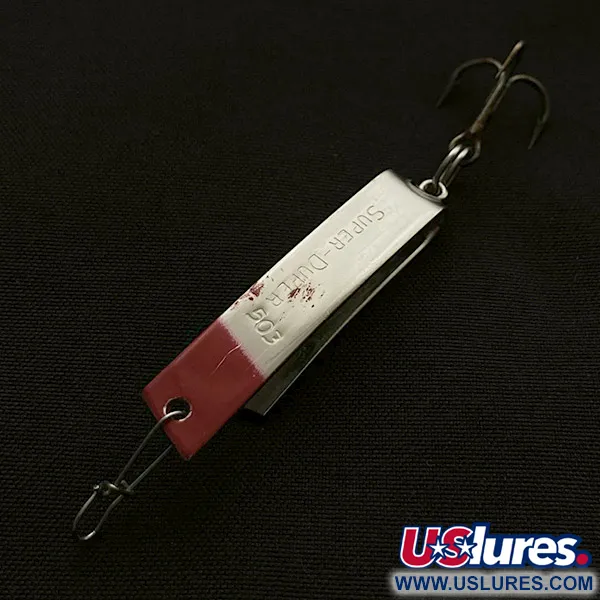 Luhr Jensen Super-Duper 503, nikiel/czerwony, 4,3 g błystka wahadłowa #23472