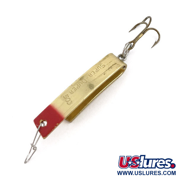 Luhr Jensen Super-Duper 503, złoty/czerwony, 4,3 g błystka wahadłowa #23473