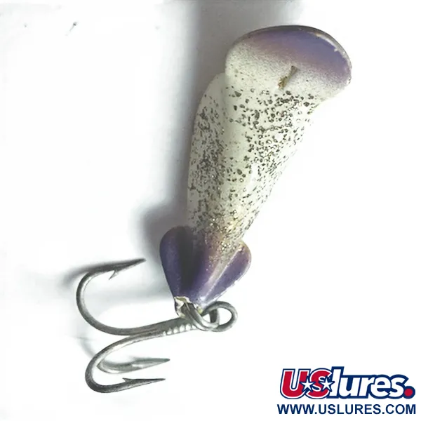  Buck Perry Spoonplug, biały/fioletowy/ potłuczone szkło, 5 g błystka wahadłowa #23513