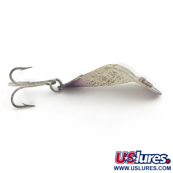  Buck Perry Spoonplug, biały/fioletowy/ potłuczone szkło, 5 g błystka wahadłowa #23513
