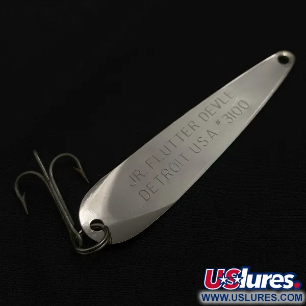 Eppinger Dardevle JR Flutter Devle 3100, nikiel/zielony, 5 g błystka wahadłowa #23531