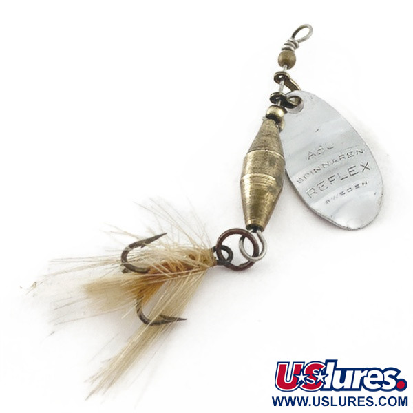  Abu Garcia Spinnaren Reflex, nikiel/biały, 3,2 g błystka obrotowa #23535