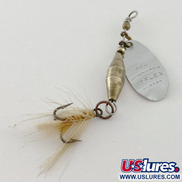  Abu Garcia Spinnaren Reflex, nikiel/biały, 3,2 g błystka obrotowa #23535