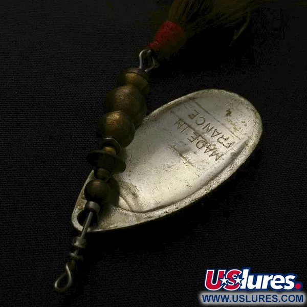  Mepps Aglia 4 Dressed (1970s)  (z ogonem wiewiórki)​, , 10 g błystka obrotowa #23569