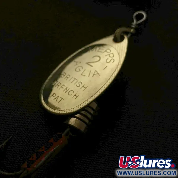  Mepps Aglia 2 (1960s), złoto, 4,5 g błystka obrotowa #23580