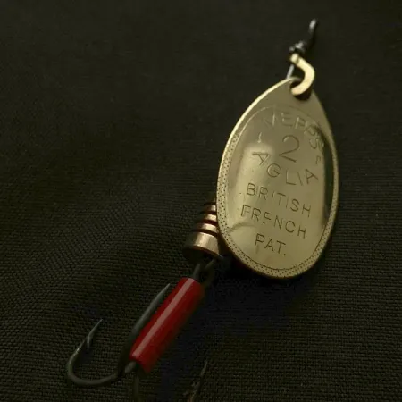 Mepps Aglia 2 (1960s), złoto, 4,5 g błystka obrotowa #23580