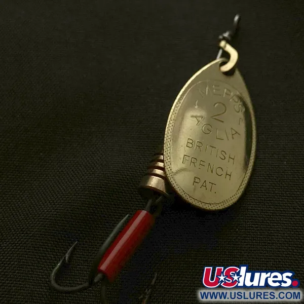  Mepps Aglia 2 (1960s), złoto, 4,5 g błystka obrotowa #23580