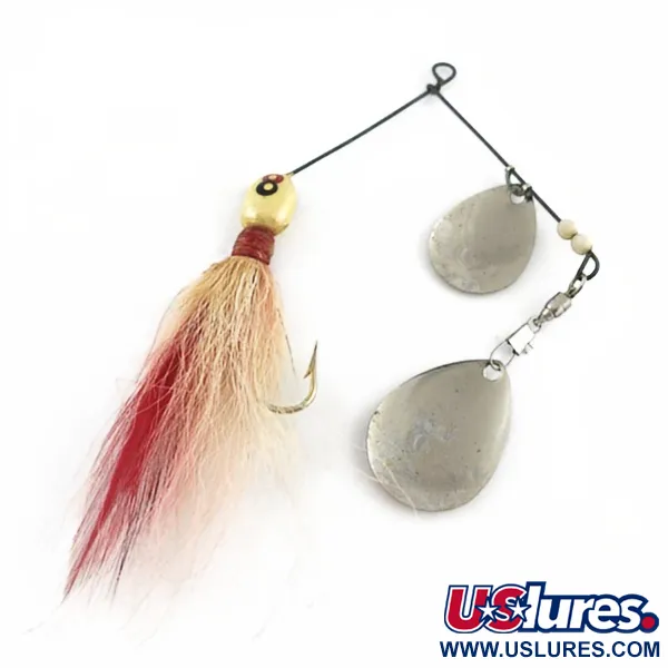   GRASSL’S DOUBLE OO Spinnerbait, silver, 14 g błystka obrotowa #23653