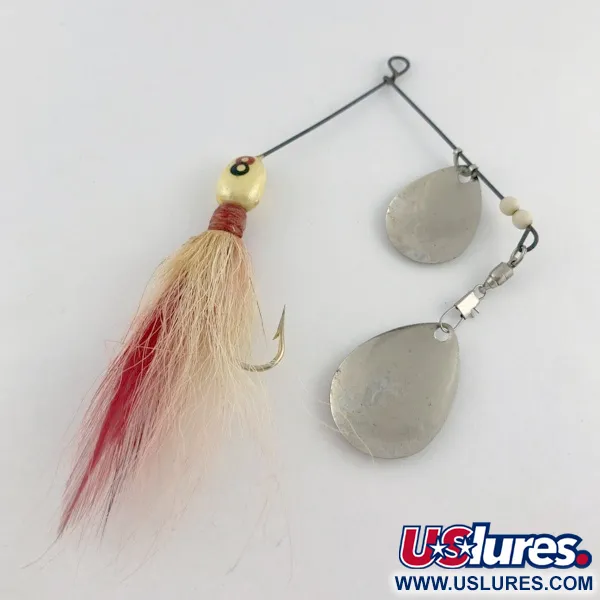   GRASSL’S DOUBLE OO Spinnerbait, silver, 14 g błystka obrotowa #23653