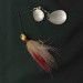   GRASSL’S DOUBLE OO Spinnerbait, silver, 14 g błystka obrotowa #23653