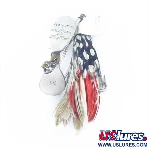  Pflueger Tandem Spinner 1, nikiel/czerwony, 10 g błystka obrotowa #23655