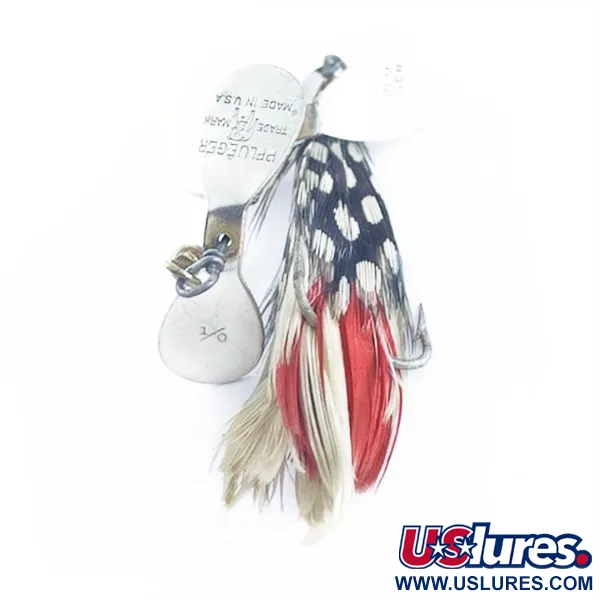  Pflueger Tandem Spinner 1, nikiel/czerwony, 10 g błystka obrotowa #23655