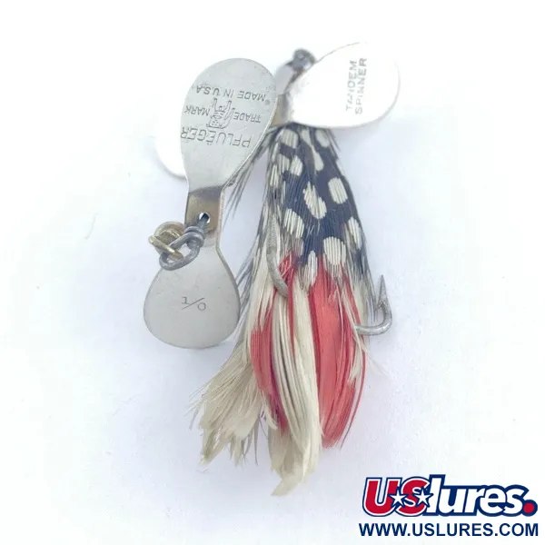  Pflueger Tandem Spinner 1, nikiel/czerwony, 10 g błystka obrotowa #23655