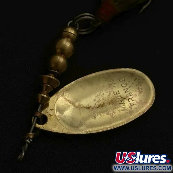  Mepps Aglia 4 Dressed (1970s)  (z ogonem wiewiórki)​, , 10 g błystka obrotowa #23674