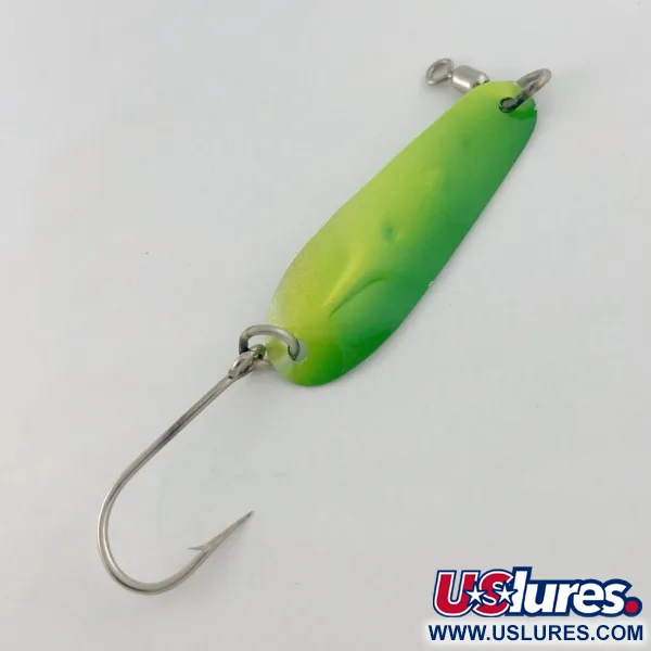 Luhr Jensen Tom Mack #4, green/yellow, 8 g błystka wahadłowa #23685