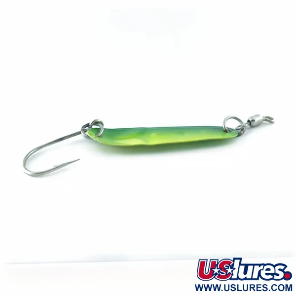 Luhr Jensen Tom Mack #4, green/yellow, 8 g błystka wahadłowa #23685