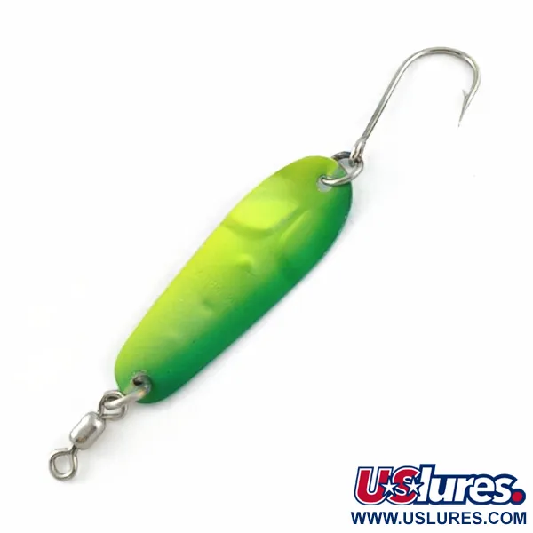 Luhr Jensen Tom Mack #4, green/yellow, 8 g błystka wahadłowa #23685