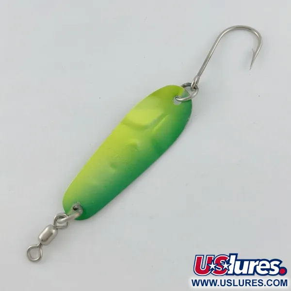 Luhr Jensen Tom Mack #4, green/yellow, 8 g błystka wahadłowa #23685