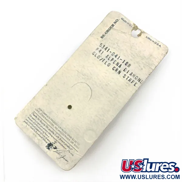 Luhr Jensen Luhr jensen Alpena Diamond #41 Glow​, Glo-Flo Green stripe, 7 g błystka wahadłowa #23708