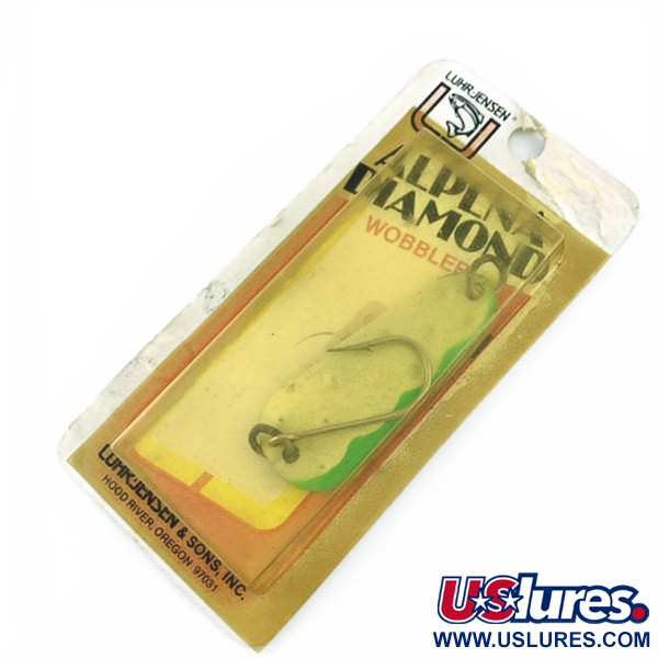 Luhr Jensen Luhr jensen Alpena Diamond #41 Glow​, Glo-Flo Green stripe, 7 g błystka wahadłowa #23708