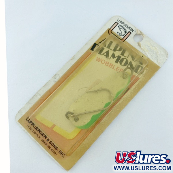 Luhr Jensen Luhr jensen Alpena Diamond #41 Glow​, Glo-Flo Green stripe, 7 g błystka wahadłowa #23708